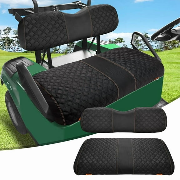 Roykaw Golf Cart Seat Covers for EZGO TXT, Backrest Bottom Cover, 1680D Oxford Cloth/ Washable