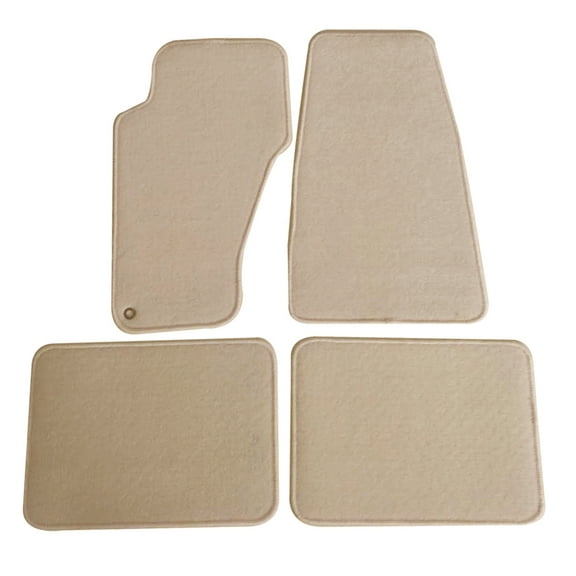 Ikon Motorsports Compatible with 99-04 Jeep Grand Cherokee OE Factory Style Beige Nylon Carpet Car Floor Mats Front Rear 4pcs 1999 2000 2001 2002 2003 2004