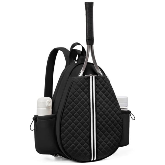 Japceit Waterproof Tennis Backpack Bag, Convertible Crossbody for Pickleball Badminton, Multifunctional Racket Sports Gym, for Men Women
