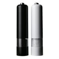 thumbnail image 2 of (2 pack) Kamenstein 8-Inch Battery Operated Prefilled Salt & Pepper Grinder Set, Black & White, 2 of 14