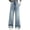 Blue, variant on TIREOW Girls Baggy Jeans Elastic High Waist Wide Leg Denim Pants Trendy Solid Color Y2K Streetwear Loose Fit Denim Trousers