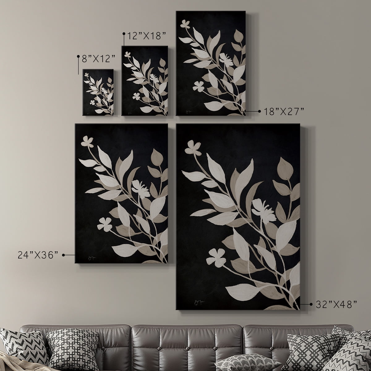 Midnight Silhouette II Premium Gallery Wrapped Canvas - Ready to Hang