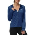 thumbnail image 1 of Shiqi Veste à Capuche Protection Solaire UPF 50+ pour Femmes Fermeture Éclair Complète Manches Longues Légère Randonnée Sports de Plein Air, 1 of 4