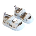 thumbnail image 4 of JnBQdnc Girls Sandals,Summer Sandal Sale Baby Girl Boy Sandals Comfort Summer Outdoor Casual Beach Shoes With Flower Bowknot Slip Rubber Sole Toddler Prewalker First Walking Shoes, 4 of 9