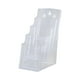 thumbnail image 4 of Soporte de acrílico para folletos, soporte de exhibición transparente, organizador de encimera para folletos, reuniones, escuela, oficina, restaurante A6 4 niveles, 4 of 9