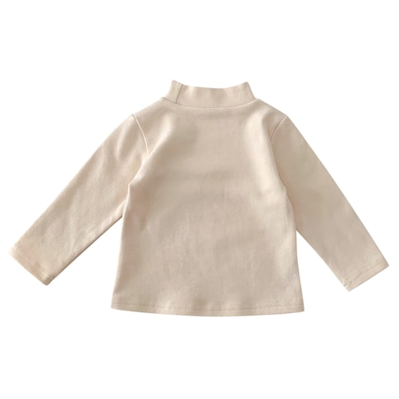 LUOGENLI Maxi Shirts for Boys Summer Cotton Kids Toddler Baby Boys Girls Striped Solid Long Sleeve Blouse Tops T Shirt Outfits Maxi Shirts for Boys Long Midi Length Blue Floral Beige Size 18-24 Months