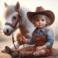 thumbnail image 1 of Kit de pintura por números Wdftyju sobre lienzo arte al óleo imagen de caballo 40x40cm, 1 of 9