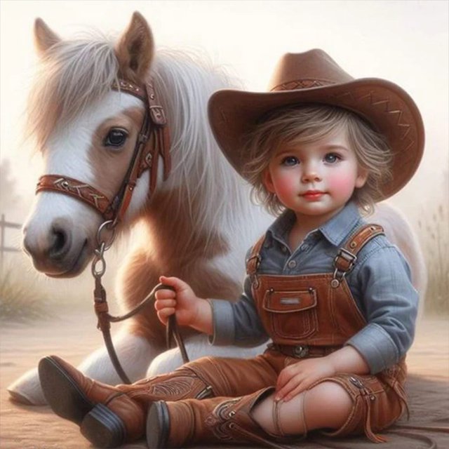 Kit de pintura por números Wdftyju sobre lienzo arte al óleo imagen de caballo 40x40cm
