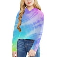 thumbnail image 2 of Uuszgmr Kid T Shirts For Boys Girls Easter Kids Casual Loose Active Full Sleeve Round Necks Hoodies Sweatshirts Hooded Short Pullover Tie Dye Teen Crop Tops Blue,Size:4-5 Years, 2 of 3