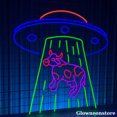 thumbnail image 2 of Glowneon UFO Abduction Cow Neon Sign, Alien Abducting Cow Led Sign, UFO Sign, Gaming Room Decor, 2 of 4