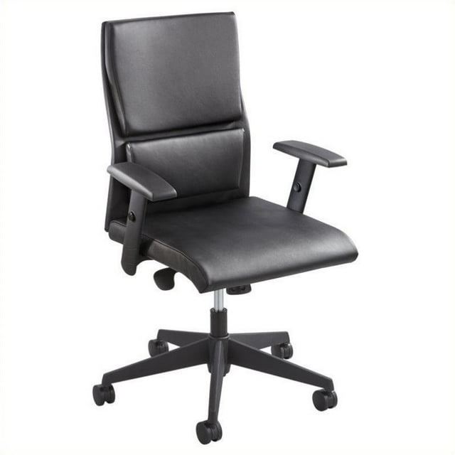 Safco Chaise de Bureau Mid Back en Noir