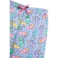 thumbnail image 5 of Princess Rose Girls Pajamas Set Cute Sleep Shirt Top Pajama Pants Shorts with Scrunchie 4 Piece, 5 of 7