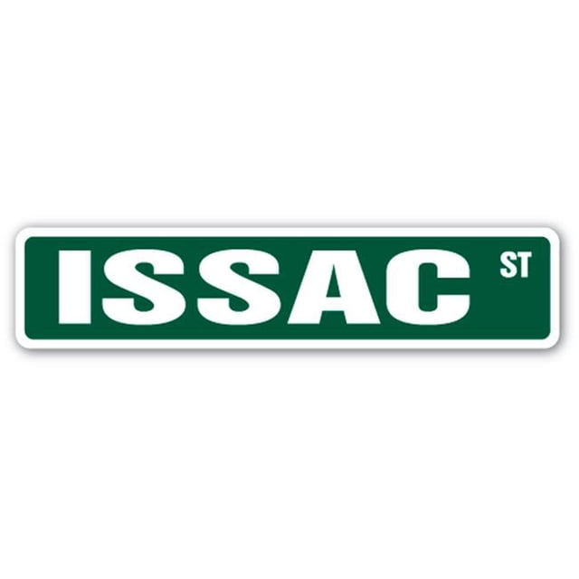 SignMission SS-ISSAC 4 x 18 in. Childrens Name Room Street Sign - Issac