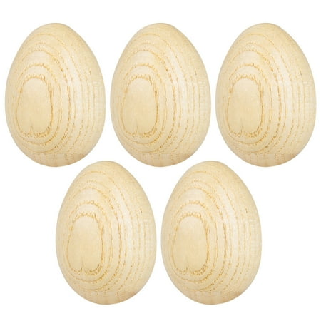 

5pcs Kids Music Toys Wooden Blank Egg Shakers Hitting Toys Kids Educational Toys