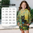 thumbnail image 7 of Xoenoiee Cat Butterfly Flower Print Girls' Long Hoodies Kids Long Sleeve Hooded Tunic Dresses Sweatshirts Outfits Jumpers Pullover Warm Fall Winter Clothes with Pocket, 9-10 Years, 7 of 7