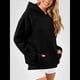 thumbnail image 5 of Sudadera con Capucha para Mujer, de Forro Extragrande, de Larga, Cómoda e Informal, Estilo Otoño 2025, Y2K Negro S, 5 of 8