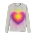 thumbnail image 4 of Piuwrlz Long Sleeve T-Shirt for Kids Girls Boys Cotton Shirts Fashionable Printed Round Neck T Shirt Tops Multicolor Size 110, 4 of 5