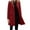 Red, variant on Women's Casual Single Breasted Blazer, Mid-Length Tailored Jacket, Notch Lapel Solid Color Coat, Autumn Winter Office Wear, Lightweight Suit Jacket JN L