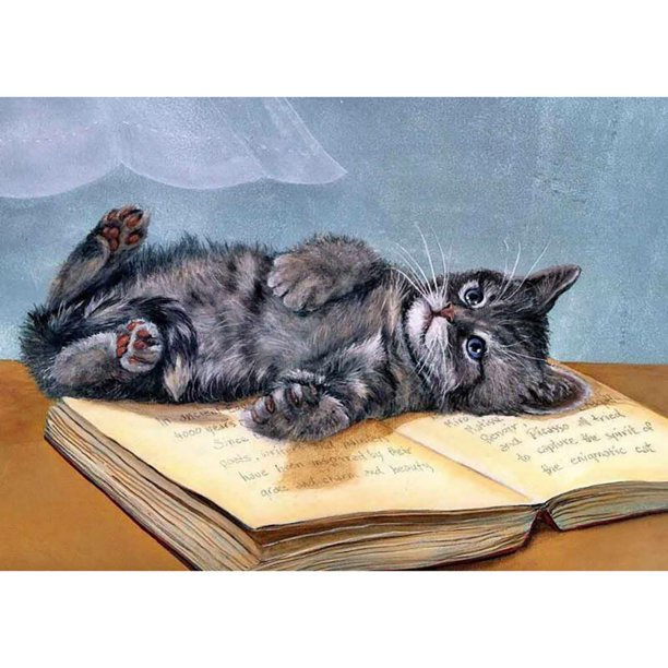 Pintura de diamante (DE4809) Animal DIY 5D Bordado cuadrado Craft (Cat-t395) 20X30cm FLhrweasw Nuevo