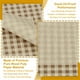 thumbnail image 3 of Hojas de Papel Encerado Uxcell para Alimentos, Papel de Envoltura de Sándwich Resistente a la Grasa a Cuadros para Canasta de Alimentos de Pan Fiesta Café y Blanco 9x9", 3 of 7