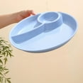 thumbnail image 7 of Round Three-Compartment Food Tray, Divided Serving Plate for Snacks, Fruits, Meals, Durable Household Food Platter, Multi-Purpose Tray for Family, Parties, 7 of 7