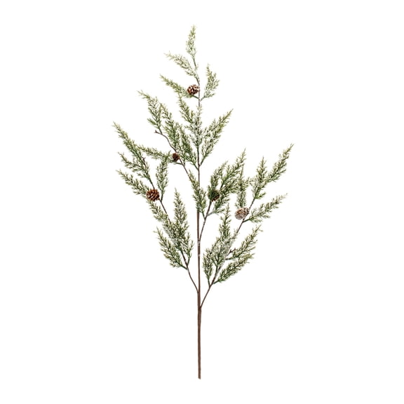 Melrose Pine with Pinecones Artificial Christmas Sprays - 32" - Green and White - Set of 2