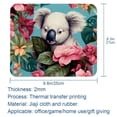 thumbnail image 5 of Koala Square 8.3x9.8 Inch Non-Slip Rubber Bottom Printed Mouse Pad, Gaming Mousepad for Office and Gaming, 5 of 6