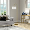 thumbnail image 2 of Henn & Hart FL0724 Veronica Brass Finish Arc Floor Lamp, 2 of 3