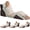 White/Grey, variant on 4PCS Wedge Pillow Set for After Surgery, Orthopedic Bed Wedge Pillow for Back Pain Relief, Sitting Up in Bed, Acid Reflux, Adjustable Post Surgery Pillows for GERD, Snoring, White/Grey