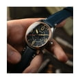 thumbnail image 5 of AVI-8 Spitfire Smith Distressed Blue Leather Strap Blue Dial Automatic AV-4090-05 Men's Watch, 5 of 5