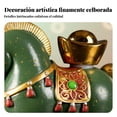 thumbnail image 2 of Abbraccia Mascota de té giratoria, Caballo Yuanbao verde, decoración de escritorio de diseño chino creativo, regalo de oficina, 2 of 6