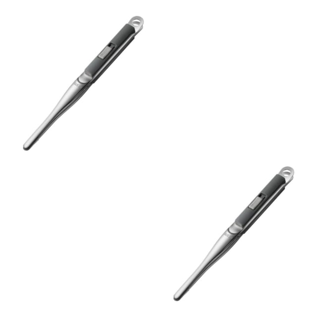 Yuarrent Pinza para alimentos, pinza para postres, pinzas para barbacoa, tong dentado para fritos, pan, antideslizante, resistente al calor, Type1 NO1
