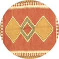 thumbnail image 1 of Ahgly Company Indoor Round Oriental Brown Traditional Area Rugs, 4' Round, 1 of 4