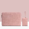 thumbnail image 2 of Funda para computadora portátil Funda de cuero impermeable para computadora portátil con cremallera Funda para computadora a prueba de golpes, rosa, 15 pulgadas, bolsa de cargador Scienceny EL002886-05, 2 of 2
