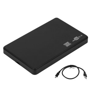2.5 1 cm USB HDD Cas Sata vers USB 2.0 Disque dur SATA Pièce jointe extérieure HDD Boîte à disque dur avec USB câble