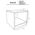 thumbnail image 2 of Buro Mesa de noche DECOMOBIL Infantil Minimalista Nogal Neo BURO INFANTIL, 2 of 4