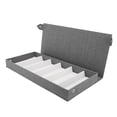 thumbnail image 2 of 6 Slots Linen Eyeglass Storage Box Fashion Eyewear Display Organizer Home Travel Store, 2 of 7