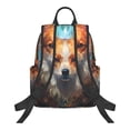 thumbnail image 2 of Balery Cartoon Pattern Corgi Lightweight Backpack for Men and Women - Durable and Water-Resistant, Ideal for School, Work, Travel, and Everyday Use, 2 of 9