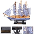 thumbnail image 5 of Handcrafted Marine Boat Decor for Home, Perfect Gift Vintage Nautical Wooden Ship Model, 5 of 5