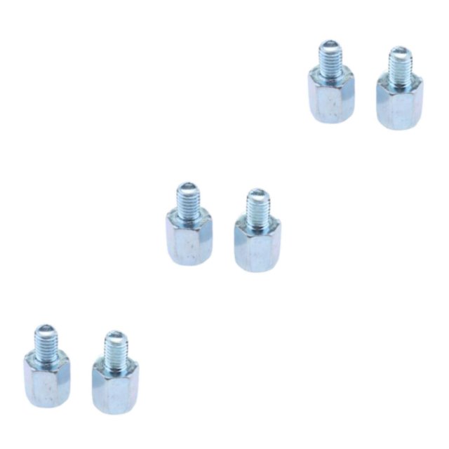 Justharion Motorcycle Rearview Mirror 8mm Reverse to 8mm Reverse Thread Adapter Screw Style A 3Set