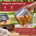 thumbnail image 3 of SIGNORA WARE 2-Pack 3L & 6.5L Food Storage Containers with Lids, Black, 3 of 8