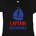 thumbnail image 4 of Inktastic Captain Adorable, Sail Boat, Sailing - Red Blue Boys Baby Bodysuit, 4 of 5