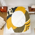 thumbnail image 5 of Feelyou Rugby Sport Player Bed Sheets for Teens, Gold Black Cartoon King Sheets, Football Soccer Theme Sheet Set, Breathable Home Decor, 4pcs, 5 of 7