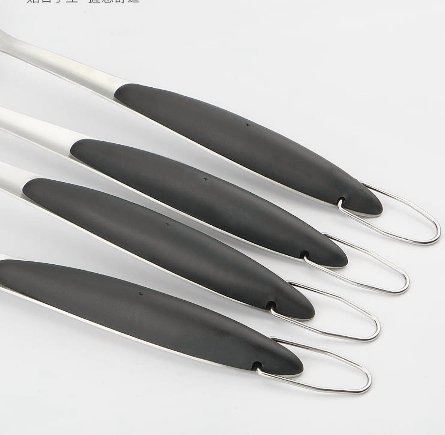 BBQ Tools Grill Tools Set with Grill Tongs, Spatula, Forks, Brush - Stainless Steel Grill Kit Grilling Utensils Set - Perfect BBQ Grill Accessories for Outdoor - Gifts for Dad - 4 PCS
