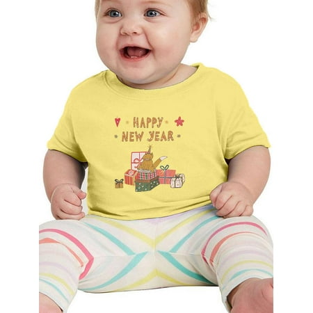 

Happy New Year Kitten W Gifts T-Shirt Infant -Image by Shutterstock 24 Months