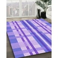 thumbnail image 3 of Ahgly Tapis Rectangulaire Lavable en Machine Intérieur Transitionnel Aztech Violet, 4 Pieds x 6 Pieds, 3 of 7
