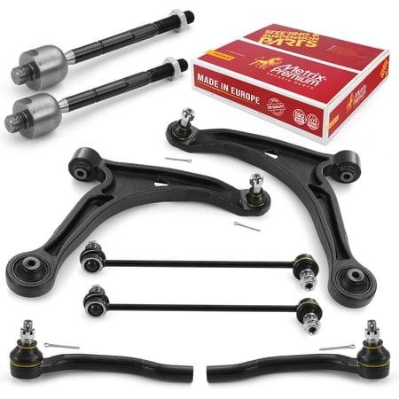 Metrix Premium Chassis Parts - 8 PC Front End Suspension Kit Fits 2006 Acura MDX 2006-2008 Honda Pilot ES3716 ES3717 EV471 K750124 RK621349 RK621350 Made in Europe
