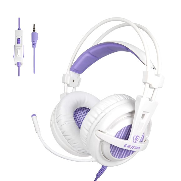 L16 3.5mm Over Ear Stereo Gaming Headset Headphones with Microphone for PC, Xbox, Playstation