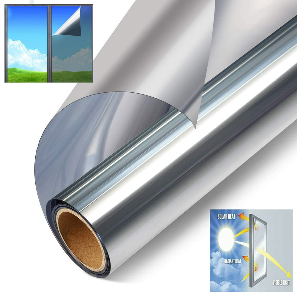 One Way Mirror Tint Window Film Sun/Glare Reduction UV Blocking DIY for Home/Office/Glass/Door