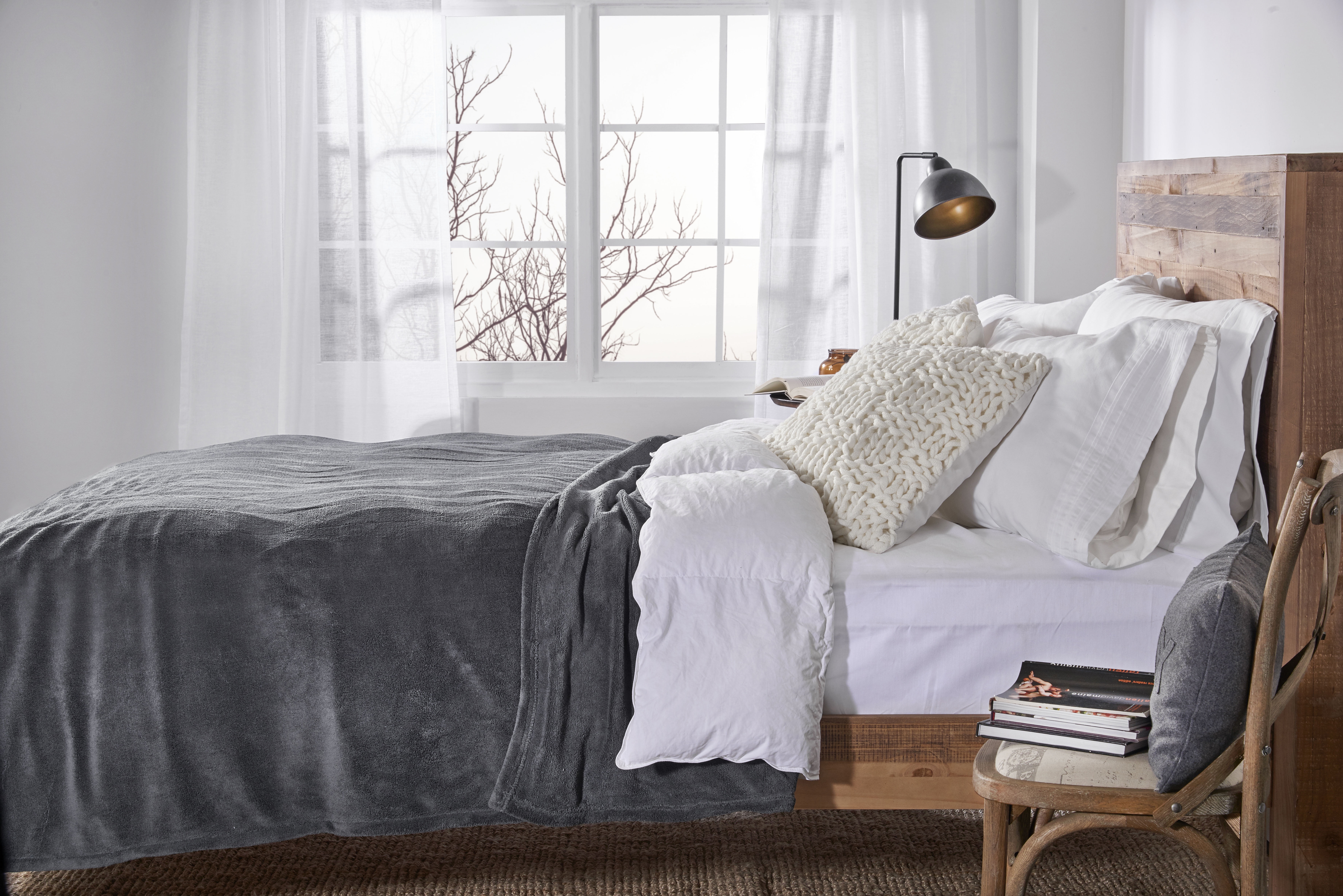 Sunbeam Heated Electric Microplush Blanket with 10 heat settings, King